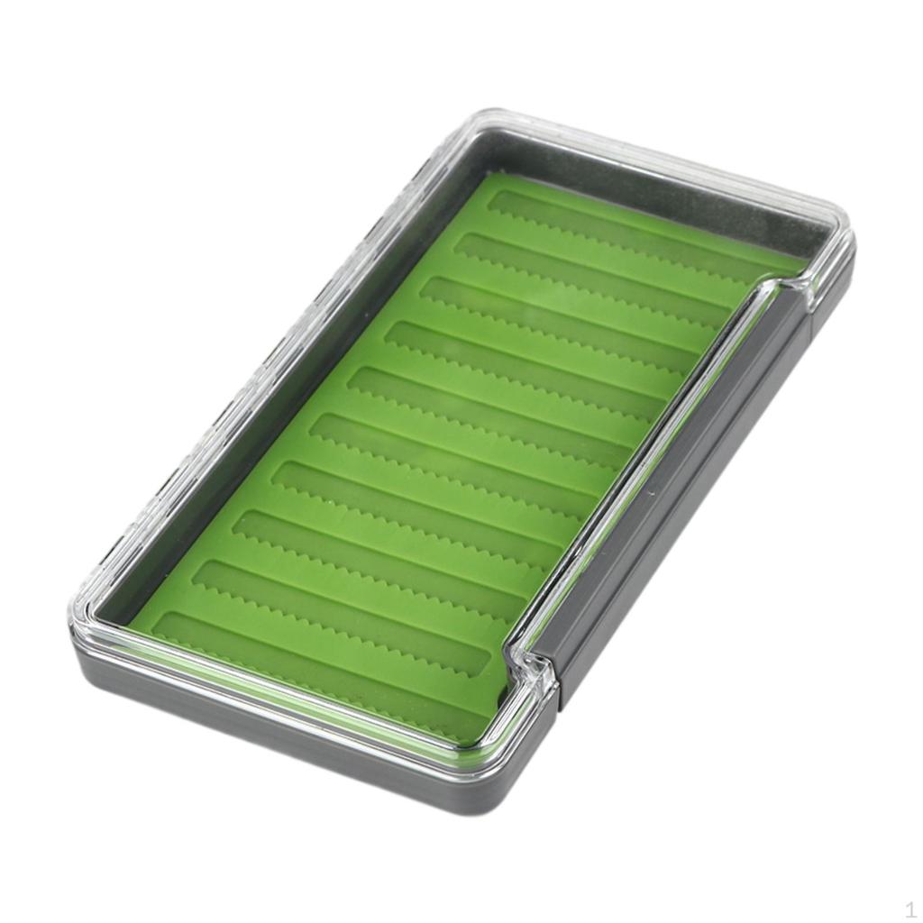 Fly Box Fishing Freshwater Saltwater Transparent Lid Lightweight for Bass Trout Gear