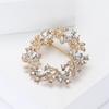 Wreath Enamel Brooch Sturdy Alloy Colorful Flower Lapel Pin Badge for Trendy Women Backpack Clothing and Hat Accessories