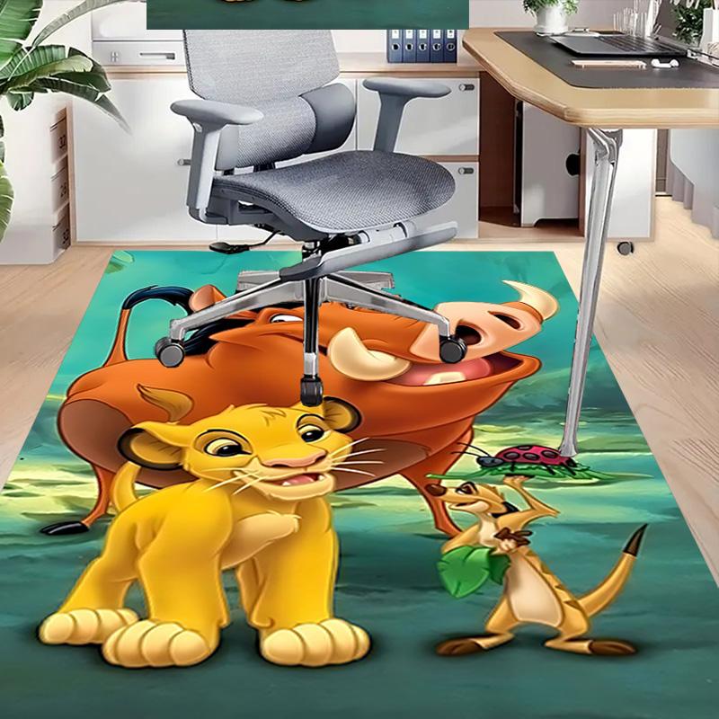 1pc Lion Adventure Carpet for Playroom Bedroom Living Room Sofa Home Decor,kids Game Area Rug Non-slip Floor Mat Y72957