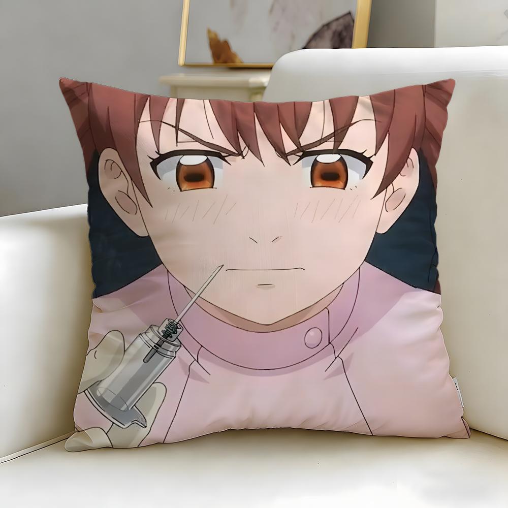 anime AI no Idenshi Cushion Cover Soft EasyWash Pillow Case Versatile for Couch Bed Travel and Office