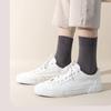Men's and Women's Pure Cotton Socks Solid Color Medium Tube Socks Autumn and Winter