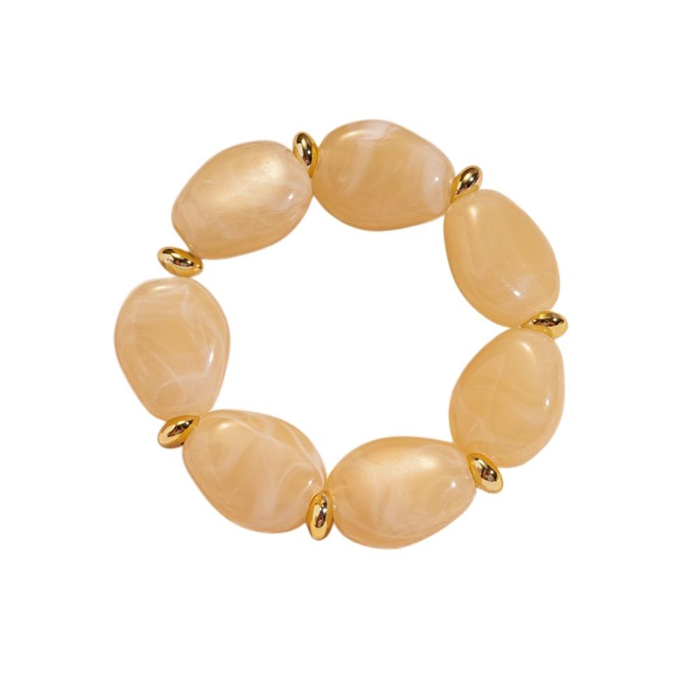 Oval Irregular Wide Bracelet Bohemian Retro Hand Ring Simple Acrylic Bangle  Girls