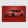 Miglior DTM Rosso 155 V6 Classici Auto da Corsa e Rally Poster Metallico interno esterno Casa Camera da Letto Bar Cartello di Latta Decorazione Stanza Decorazione Murale