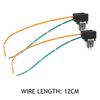 2Pcs Plug Adapter Line Headlight Lamp Bulb Wiring Harness Connector Socket Replacement Harness Wire for H1 H3 Bulb Halogen Lamp