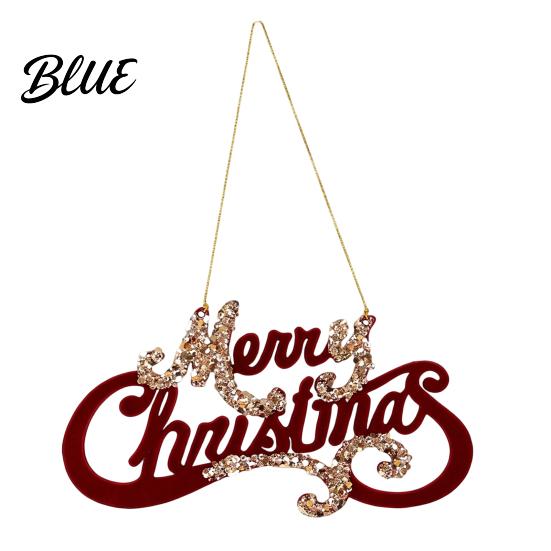 Lightweight Flocked Tree Hanging Soft Edging Retro with Gold Ornaments Christmas Red Velvet Flocking Fabric