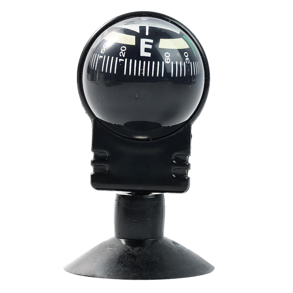 Outdoor Adjustable Navigation Dashboard Compass Level For Car Auto Cycling Hiking Direction Pointing Guide Ball Shaped Compass