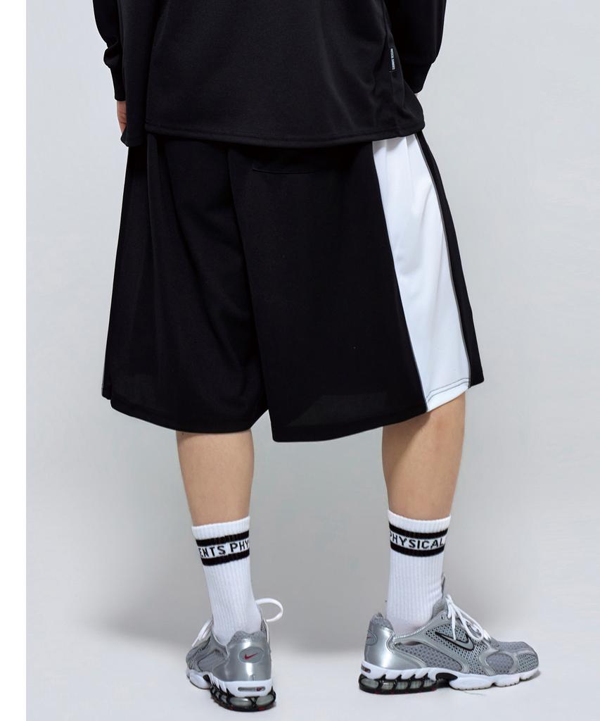 Pijikeolgameoncheu P2611 Cool Mesh Piping Bermuda Shorts [Black]
