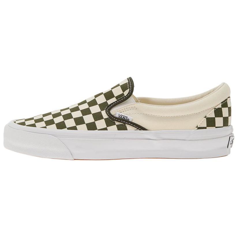 Vans LX Classic Slip On 98 Comfortable Versatile Low Top Skate Shoes Unisex Sneakers Beige VN000D5AKCZ1