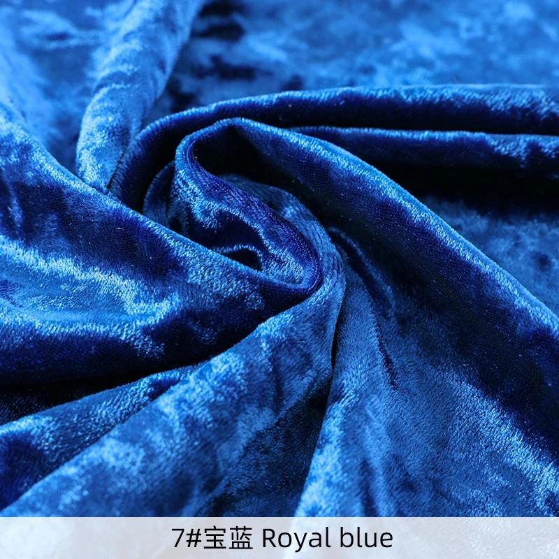 0.5/1/2/3 Yard Soft Elastic Diamond Velvet Fabric For Women's Evening Dresses, Party Decorative Sofa Covers DIY Sewing Fabrics