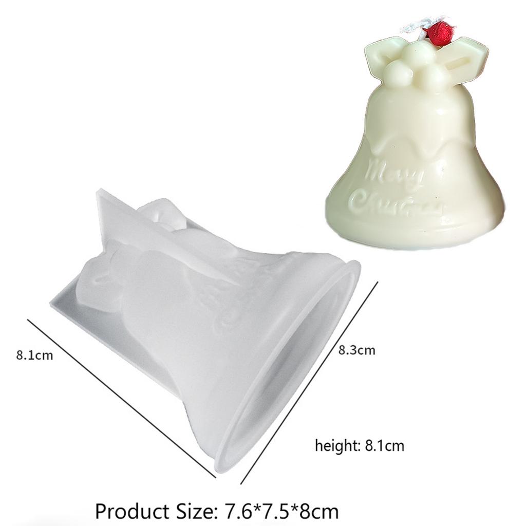 DIY Vánoční svíčka Silikonová forma 3D Vánoční sněhulák Los Zvonek Ponožky Vonný sádrový pryskyřičný odlitek Slavnostní párty dekorace Řemeslný dárek