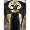Dark Goddess Gaia/Hecate Greek Mythology Norse Witch Magic Gothic Fantasy Poster Canvas Painting Wall Art Pictures Home Decor