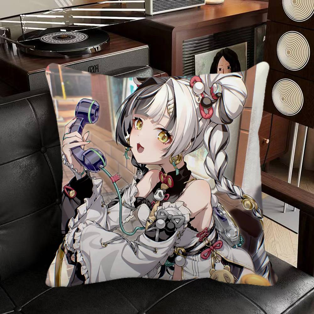 Dialyn Zenless Zone Zero Game Pillow Case Square Pillow Bedroom Sofa Leisure Comfort Cushion Car Home Decoration