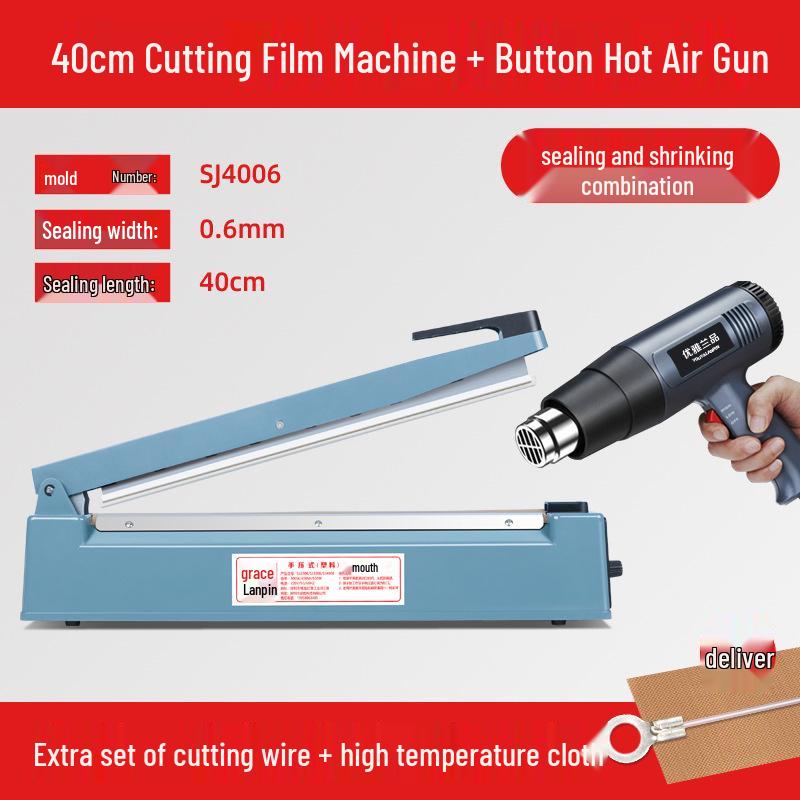 Heat Shrink Film Cutter & Sealer for Household & Commercial Packaging