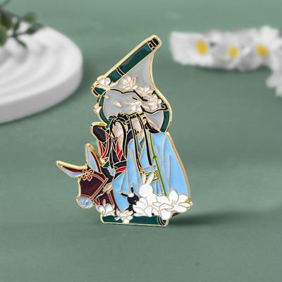 Metal Badge Decorative Brooch