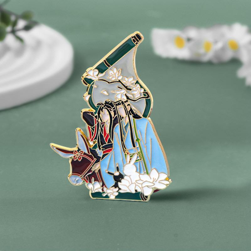 

Металевий значок декоративна брошка One Size білий