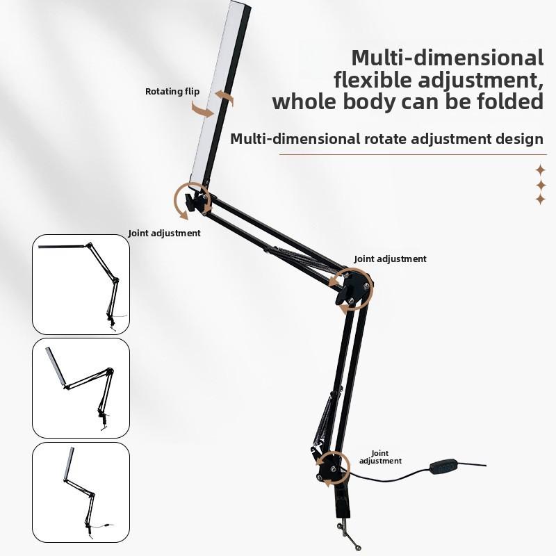 Folding Led Clamp Lamp With High Cri For Study Reading And Desk Tasks