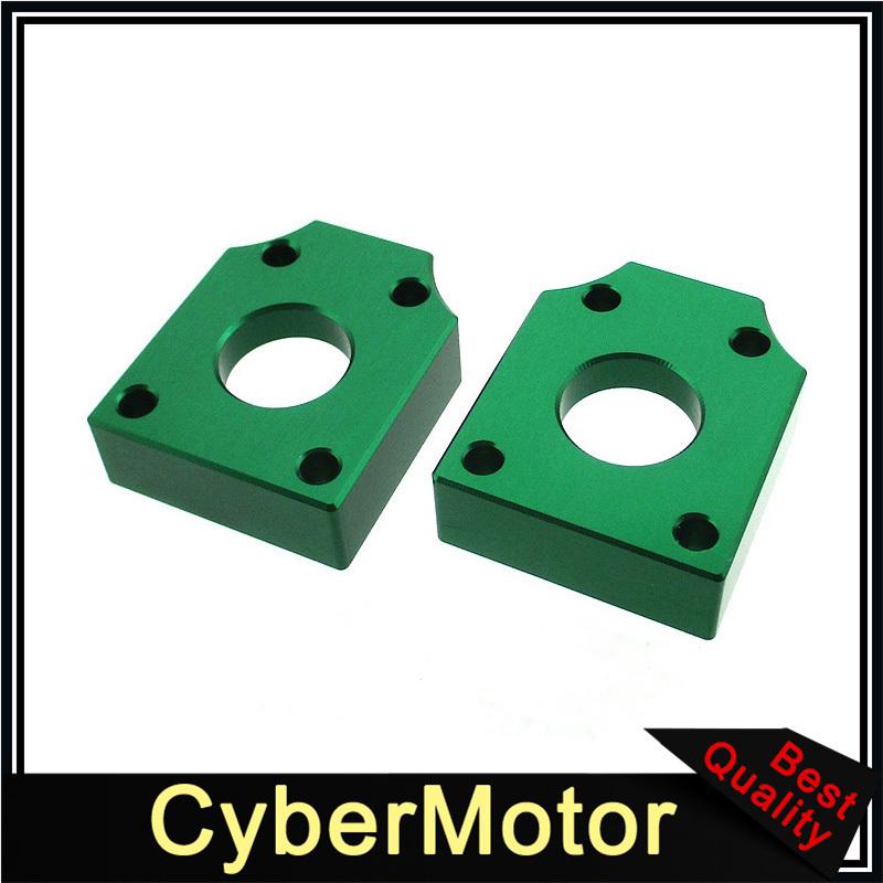 CNC Aluminum 15mm Chain Axle Tensioner Adjuster Blocks For Pit Dirt Bike Motorcycle Motocross Motard