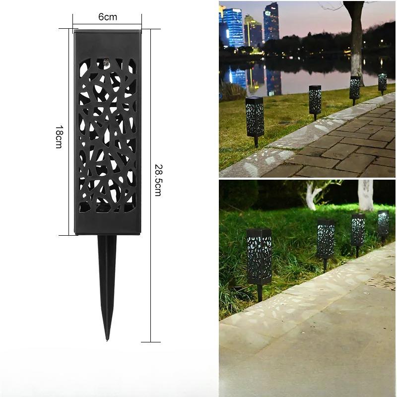 1000MAH Outdoor Solar Light Waterproof Garden Lawn Lamp for Park Landscape Courtyard Balcony Decoration Solar Retro Buried Path Light
