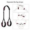 Zabawki erotyczne BDSM Bondage regulowane ograniczenia uprząż dla kobiet otwarte nogi paski fetysz pary flirtowanie opaski na oczy seks
