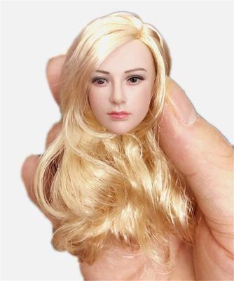 [TOYBARJAPAN] 16 Scale Figure Head with Gold Long Hair, Western Beauty (Body and Clothes Not Included)