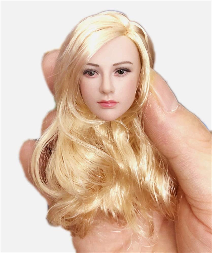 

Scale Figure Head with Gold Long Western Beauty and Clothes Not [TOYBARJAPAN] 1/6 Hair, (Body Included) золотий