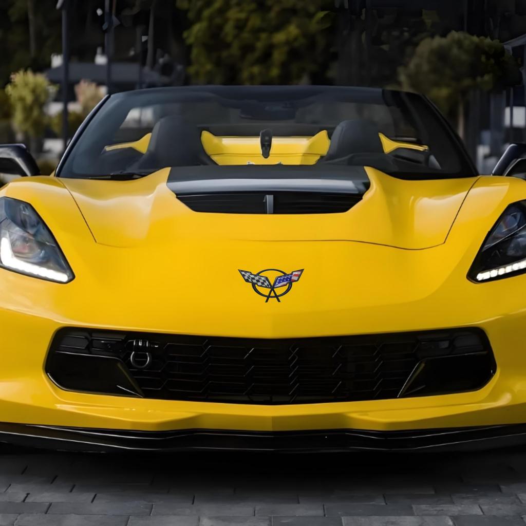 1Pc Car Front Hood/ Rear Trunk/ Side Fender Emblem Badge Sticker Decal for Corvette Camaro Cruze Malibu