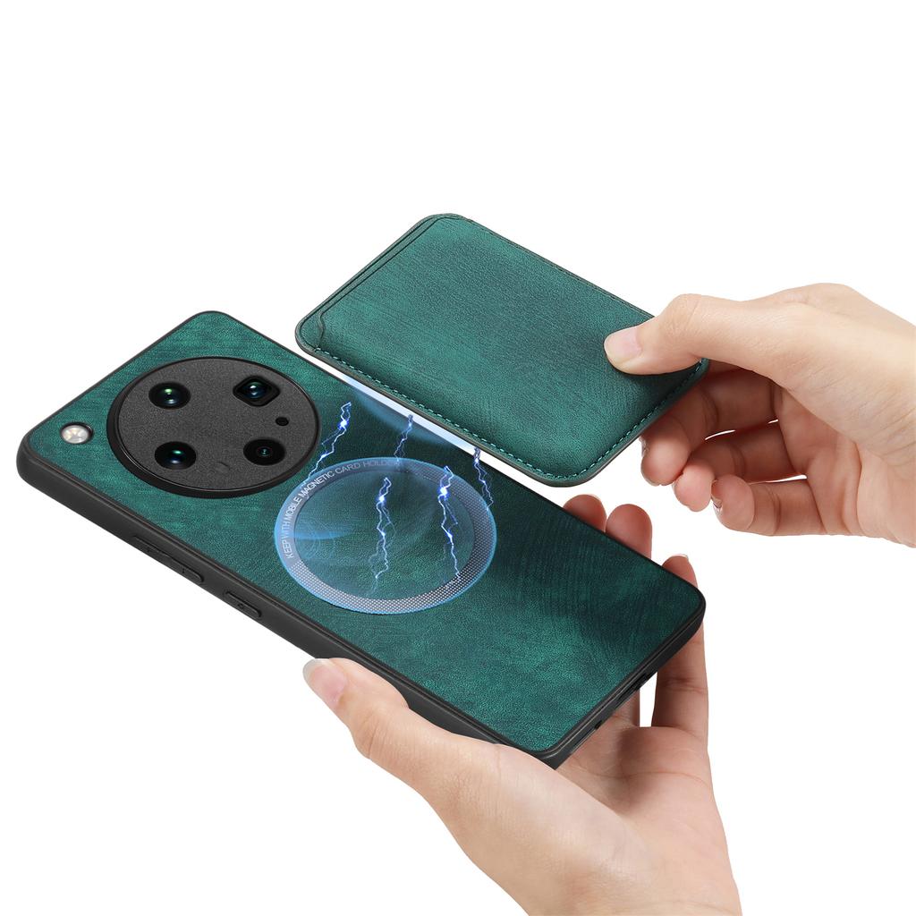 For Oppo Find X8 Ultra 5G Magnetic Case Leather Back Cover with Detachable Card Holder
