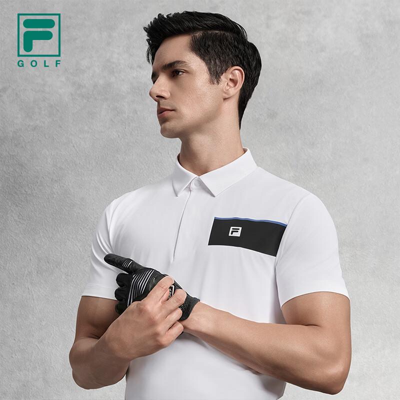 FILA Men's Knitted Short Sleeve Golf Polo Shirt