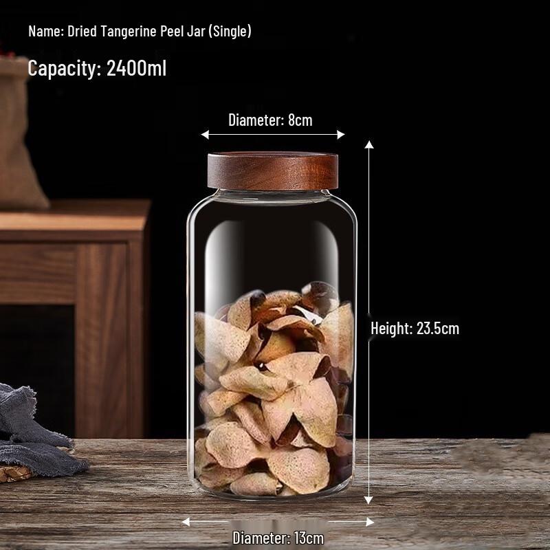 ZISIZ Aged Tangerine Peel Storage Jar