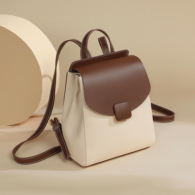 Damen kleiner Rucksack Leder Reise Tasche Pendler College Student Reisetasche