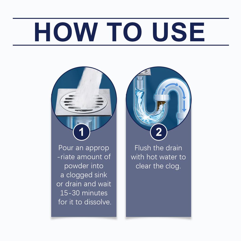 Dredging Powder, Effective Odor Removing Cleaning Agent, Reduces Blockage And Dissolves Dirt
