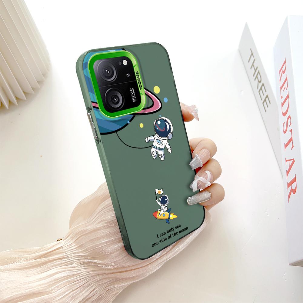 

Окрашенный узор, цветной серебристый, двухсторонний, жесткий, противоударный чехол для телефона Xiaomi Redmi Poco Redmi A4 5G зелёный