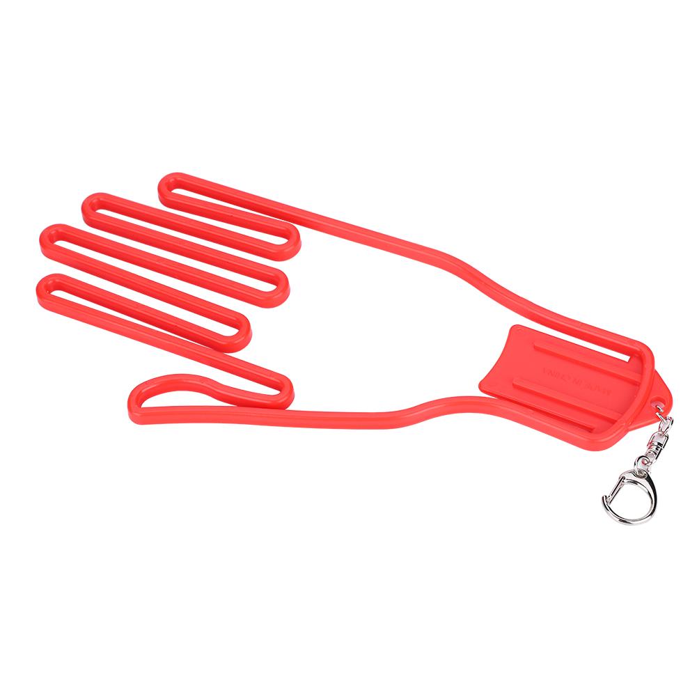 DIY Plastic Golf Gloves Keeper Stretcher Gloves Support Frame Rack Holder (Red)