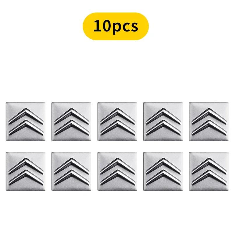 2/5/10 Stück 16mm Fernbedienung Schlüssel Quadrat Emblem Logo Aufkleber Für Citroen C1 C3 C4 C5 C6 2CV VTS Picasso Cross Cactus RD3 C4L DS3 DS4 DS5