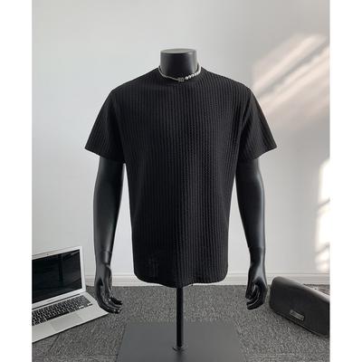 T-shirt à rayures Pit à manches courtes pour homme, maillot de corps à manches courtes, ample et polyvalent, T-shirt d'été japonais pour jeune