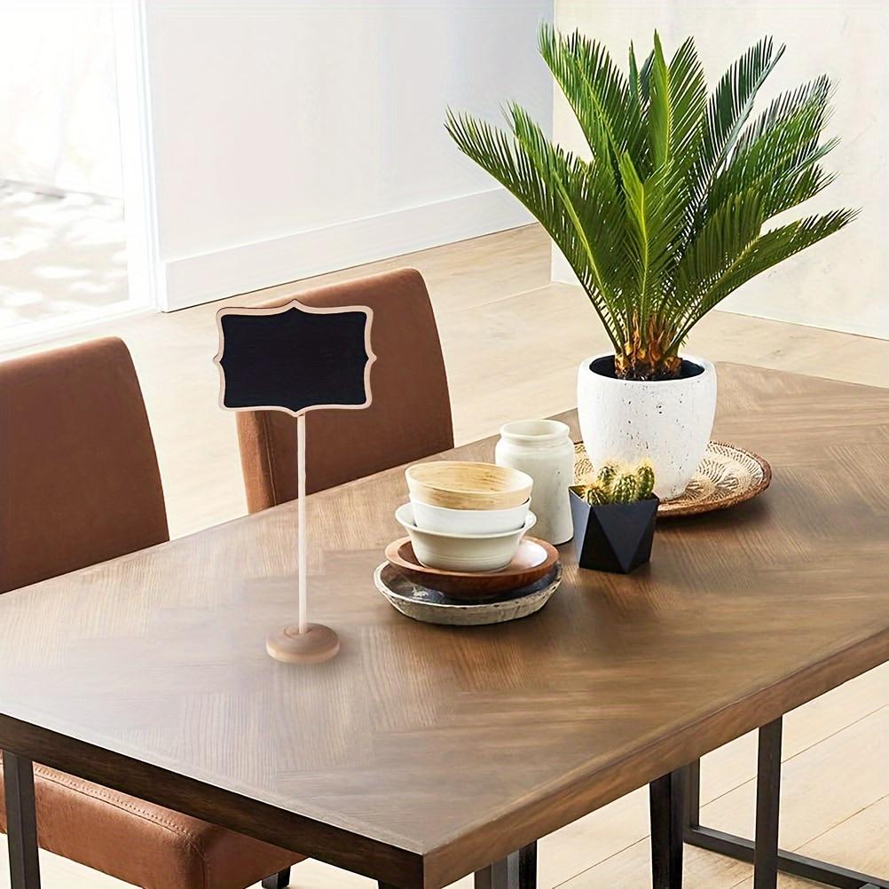 10 Stück Mini Holz Kreidetafel Hochzeit Küche Restaurant Schilder Kreidetafel Schreiben Mitteilung Nachricht DIY Farbe Holztafel