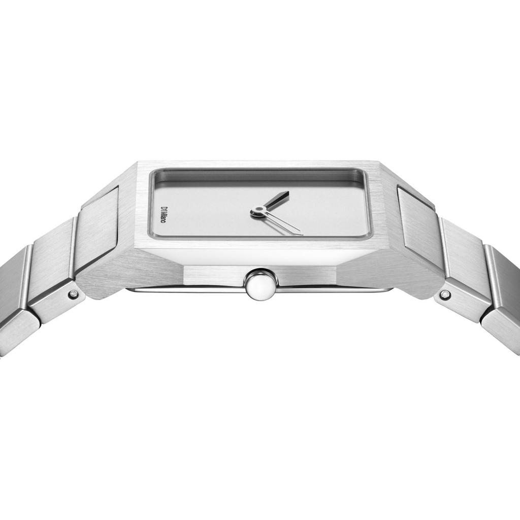 Authorized Distributor D1 Milano Unisex Watch ARBU01 Aura Studio 71 Silver Rectangular [D1 MILANO] Men's [AURA]