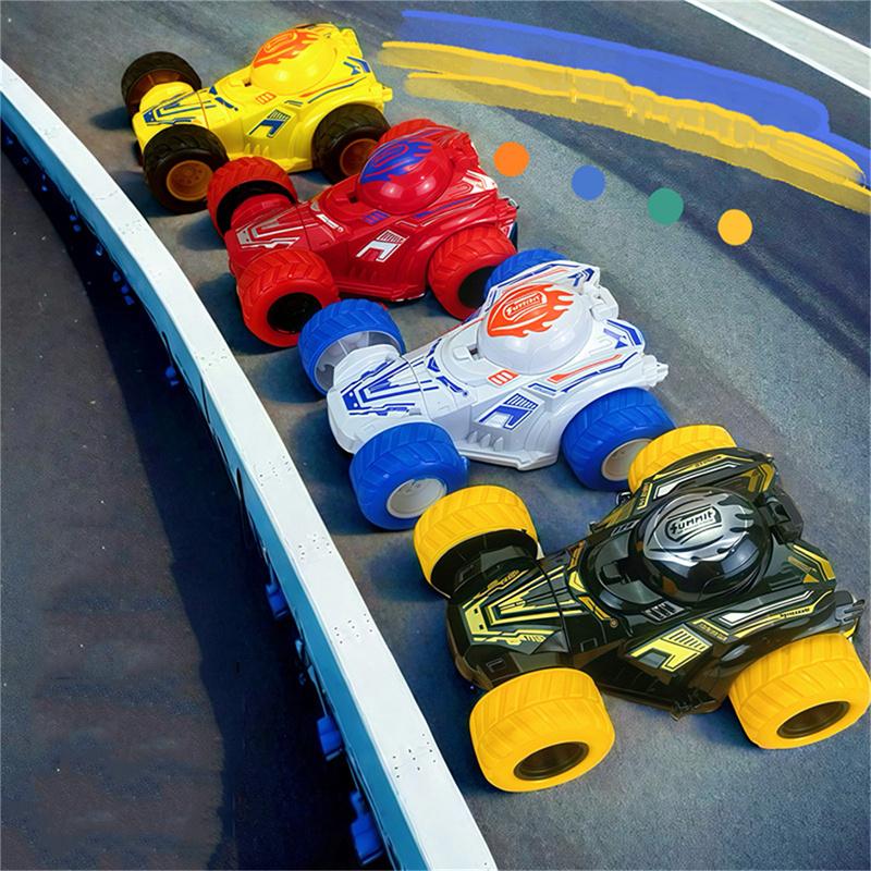 Four-Wheeled Double-Sided Drive Inertia Toy Car 360 Degree Rotating Stunt Collision Spinning Twisting Buggy Boys Car Toys