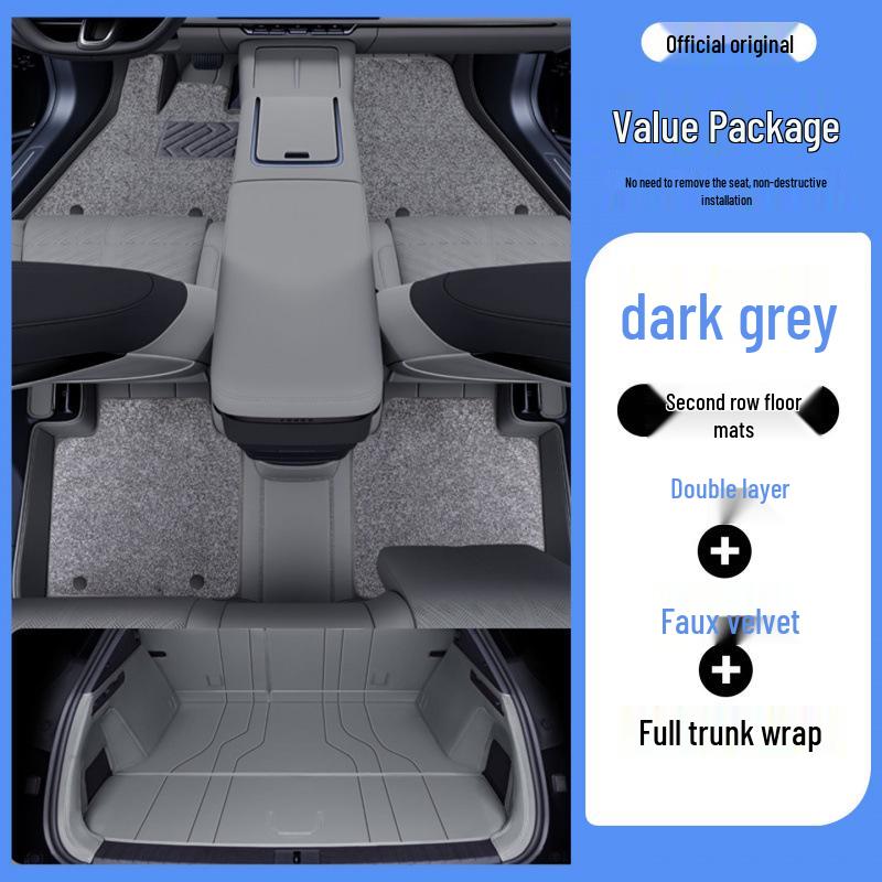 Juego de Alfombrillas de Suelo y Alfombrilla de Maletero Zeekr 7X - Cobertura Completa Piezas de Mejora Interior 2025