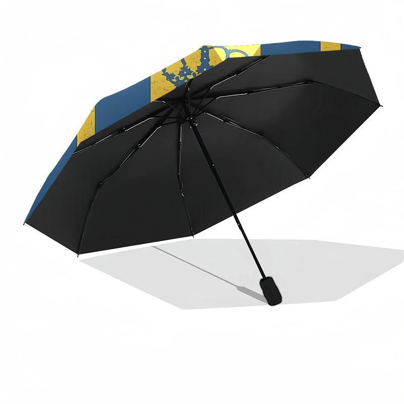 Al Nassr, Football Club Automatic Opening and Closing, 8 rib Structure Portable Umbrella, Suitable for Men and Women in All Seasons  Perfect