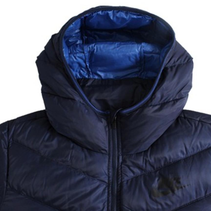 Nike Down Jackets Men's Blue Black Hooded Moderate Other 541457-410