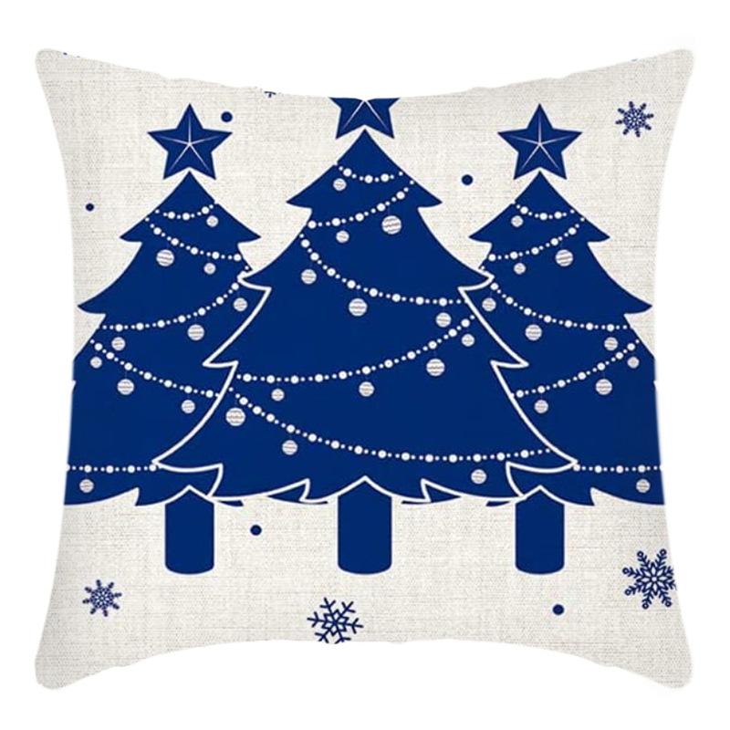 New Christmas Santa Claus Pillowcase Home Sofa Cushion Car Cushion Cartoon Christmas Pillowcase