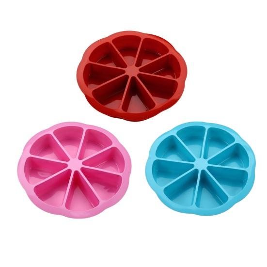 2/3 Stuks 8-Caviteit Siliconen Cakevorm Anti-aanbak Voedselkwaliteit Driehoekige Cakepunten Bakvorm DIY Keuken Maïsbrood Pizza Muffins Bakgereedschap
