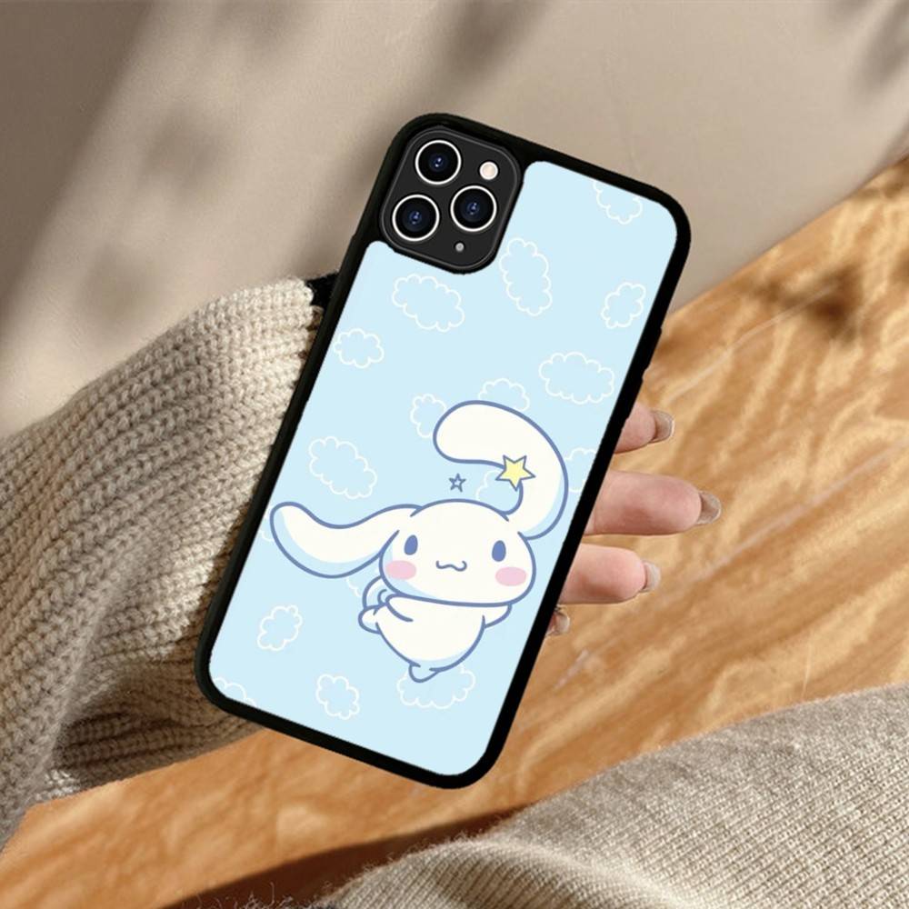 Caroon Cute C-Cinnamorolls PC+TPU Protective Phone Case For IPhone 17 16 Pro Max 15 Plus 14 13 12 11 Cover