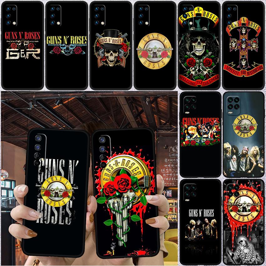 BH24 G-guns R-roses Phone Case for Samsung Galaxy M06 M15 M16 M35 M55 M56 A36 A42 A50 A50S A51 A52 A32 A33 A05 A05S A06 A16 A20