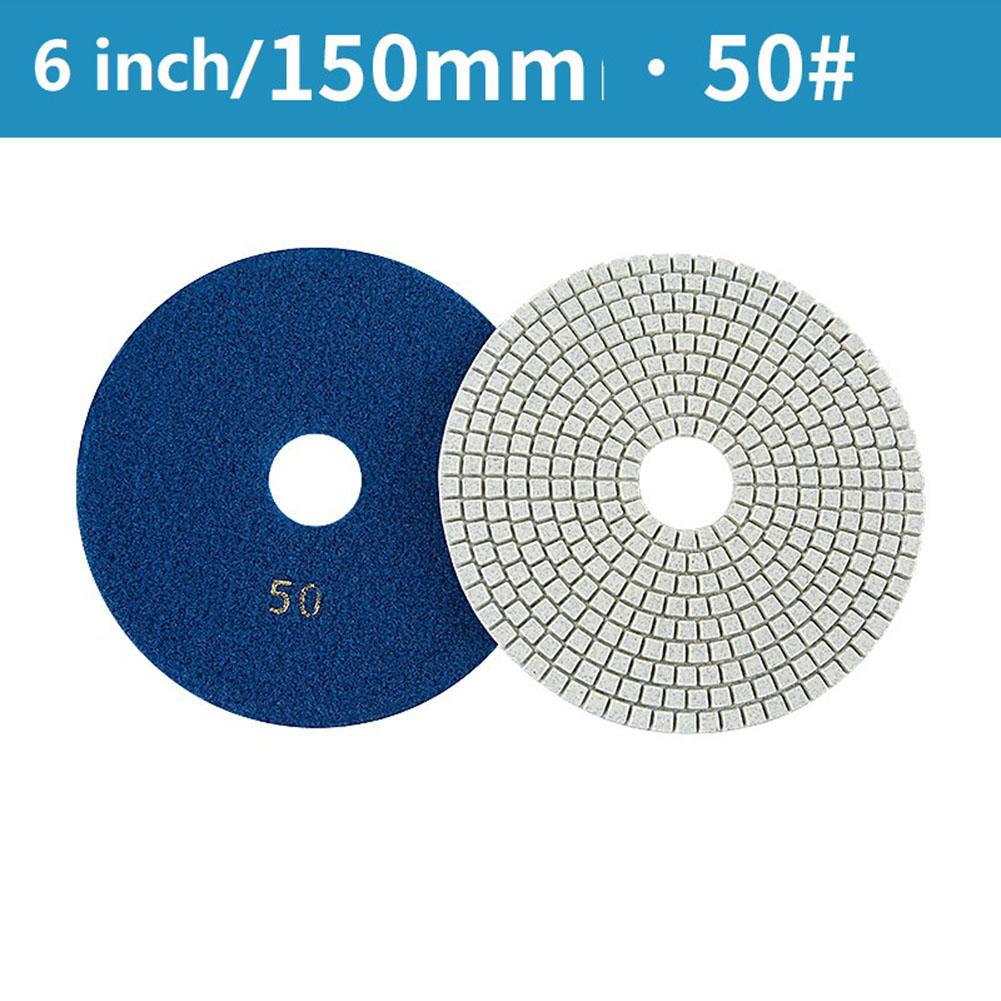 Discuri de șlefuit flexibile pentru beton, granit, marmură, 6 inch, 150 mm, uscate/umede, cu diamant, 30-3000 Grit, pentru șlefuire