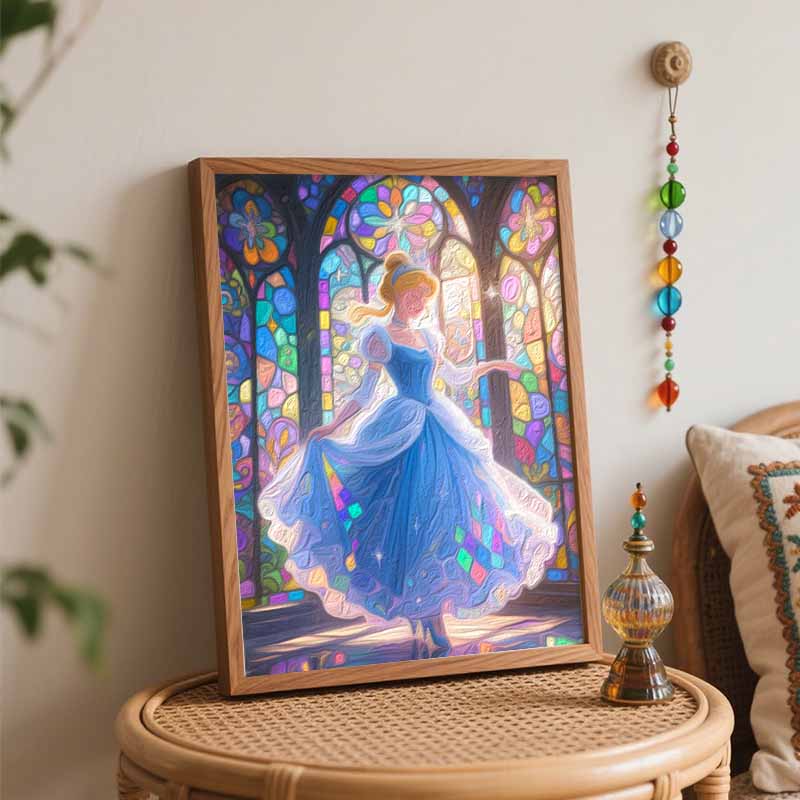 Disney Princess Oil Painting Hand Painting Coloring Painting Handmade Diy Home Decoration Gift
