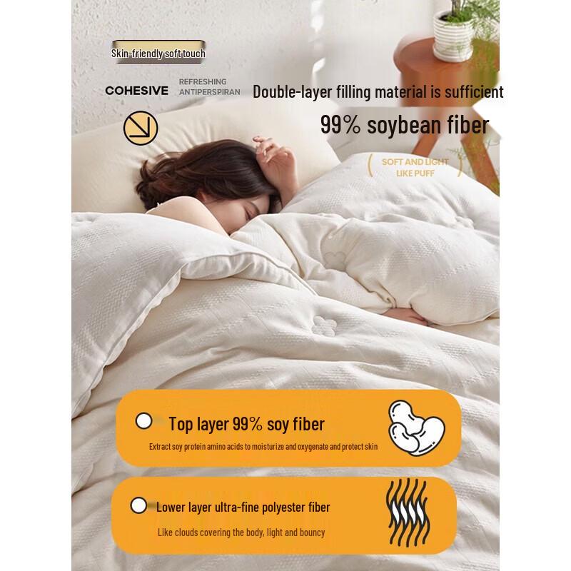 All-Season Soy Protein Fiber Quilt