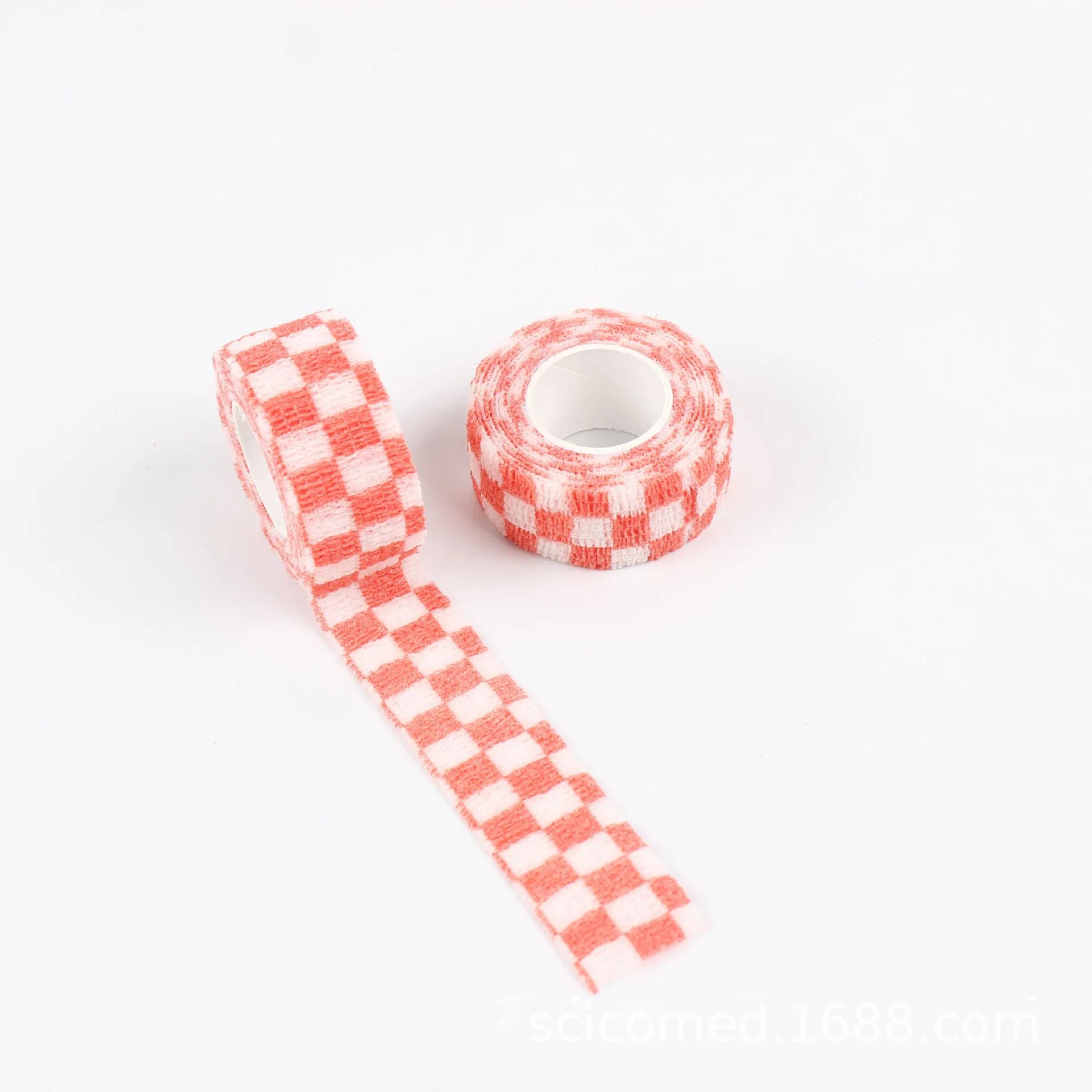 

1 рулон, милый мультяшный детский эластичный бинт для студентов, противоизносная самоклеящаяся защитная ткань для кончиков пальцев, пишущая лента для пальцев