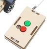 Solar Wireless Remote Control Car Model DIY Wooden Kid Electric Motor Building Project for